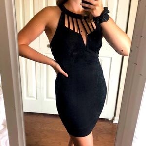 Black small night club dress.